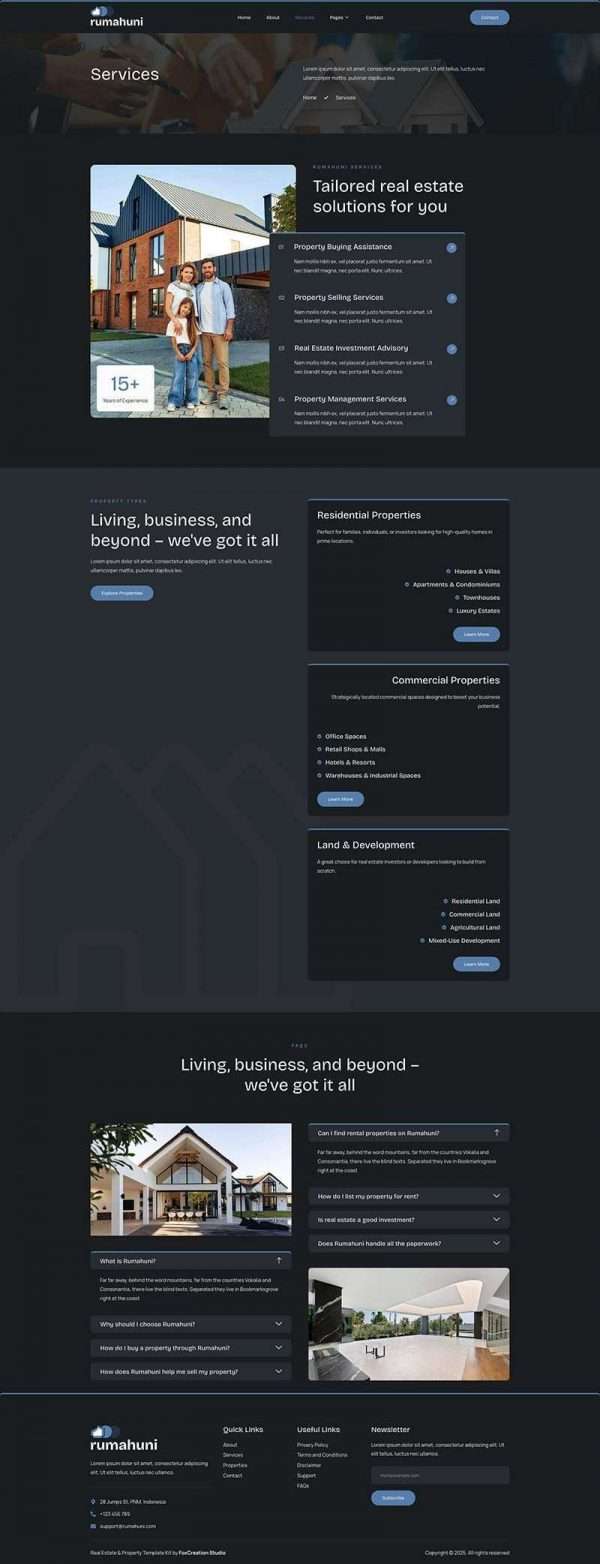 Rumahuni - Real Estate & Property Elementor