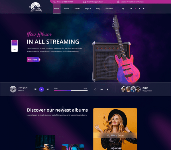 Audio Streaming WordPress Theme