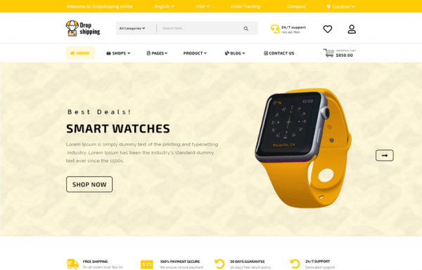 Dropshipping Store WordPress Theme